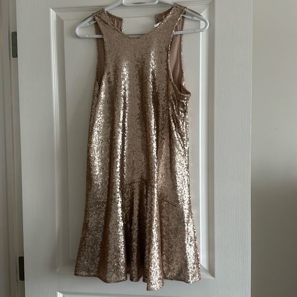 Free people gold sequin dress - Picture 1 of 4
